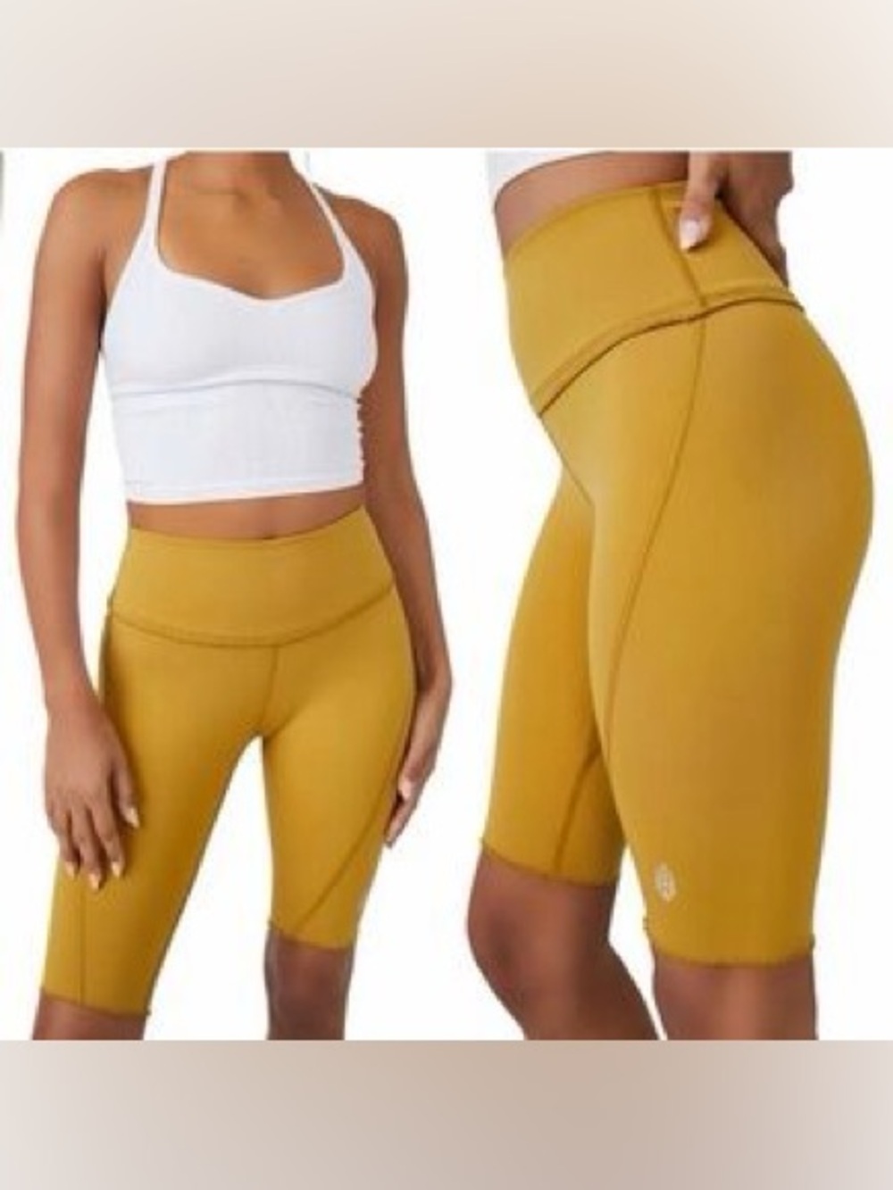 Free People Heart Rate Ruffled Biker Shorts M